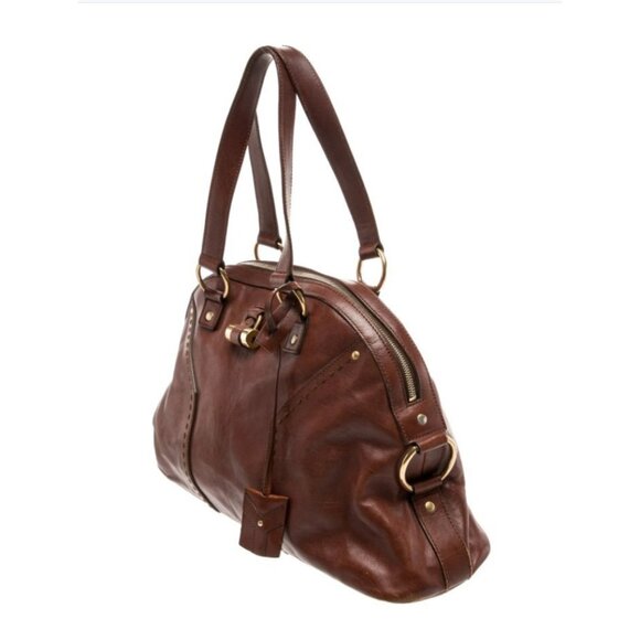 ✨ YSL MUSE Rive Gauche Shoulder Bag in Rich Tobacco Brown ✨ - Picture 5 of 14